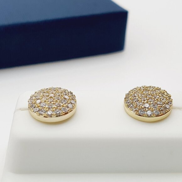 "14K Gold Plated Cubic Zircon Earrings,INUS1BR308 - Picture 8 of 9